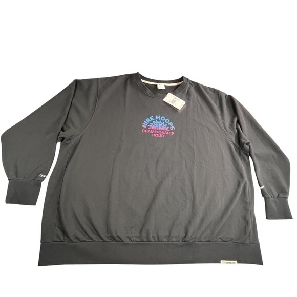 Nike Hoops Championship Hour Sweatshirt Mens 4XL Dri-FIT Standard Issue NWT - Picture 1 of 14